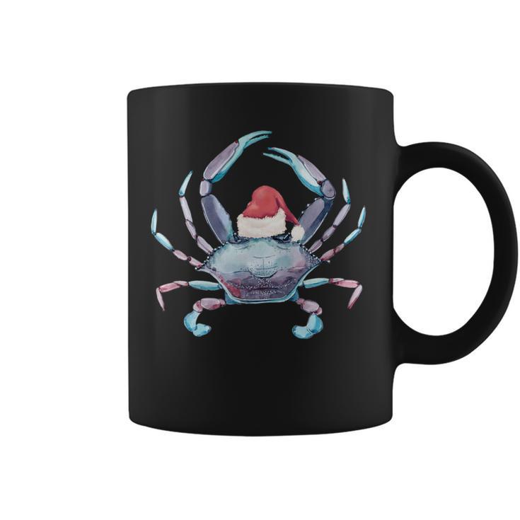 Santa Crab Clause Coastal Beach Christmas July Claws Coffee Mug