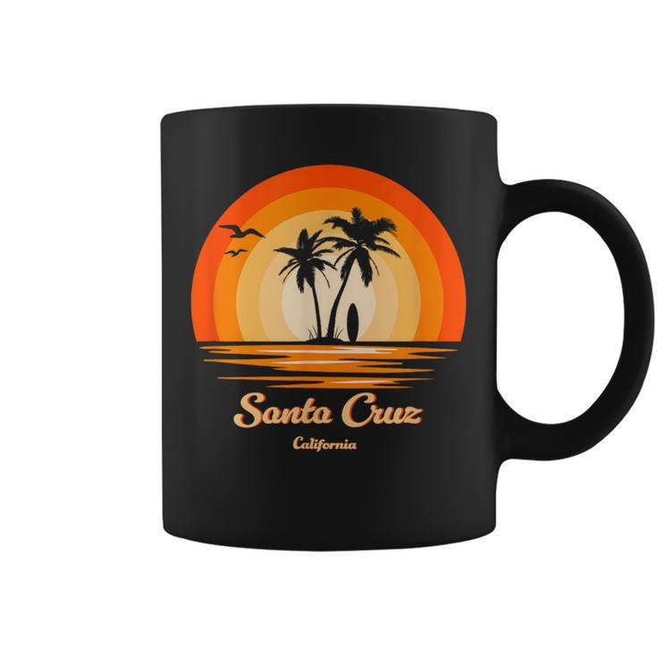 Santa Cruz California Vintage Retro Ca Surfing Coffee Mug