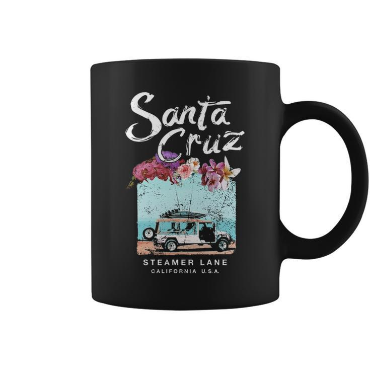 Santa Cruz Surf Van Vintage California Surfing Coffee Mug
