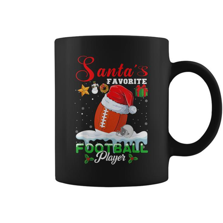 Santa's Favorite Football Player Christmas For Men Coffee Mug