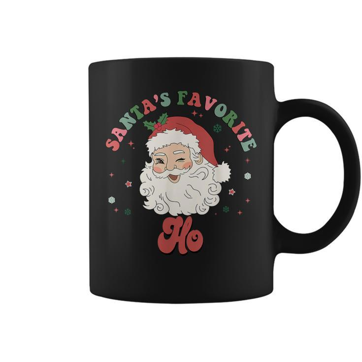 Santa's Favorite Ho Christmas Santa Face Old Xmas Coffee Mug