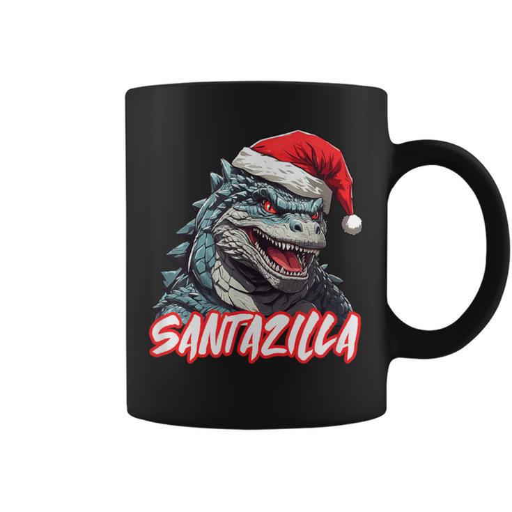 Santazilla Japanese Monster Kaiju Christmas Coffee Mug