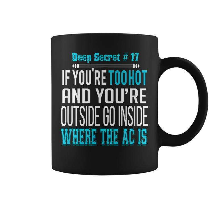 Sarcastic If You're To Hot Outside Go Inside Men's Coffee Mug