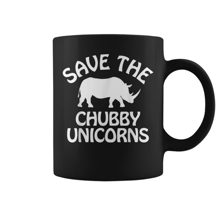 Save The Chubby Unicorns Retro Vintage Rhino Unicorn Coffee Mug