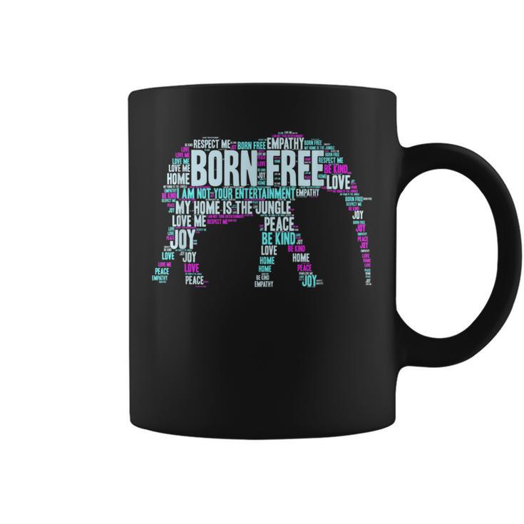 Save The Elephants Animal Rights Equality Coffee Mug