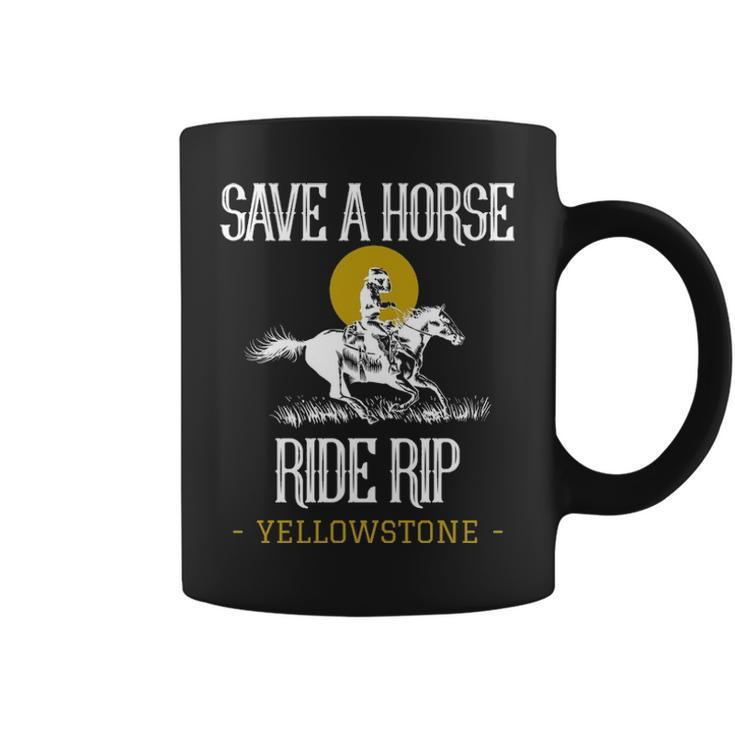 Save A Horse Ride Rip Yellowstone Montana Coffee Mug