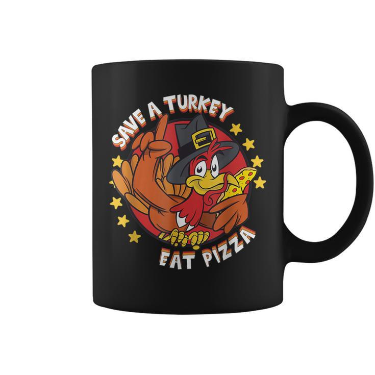 Save A Turkey Eat Pizza Vegan Thanksgiving Costume Coffee Mug