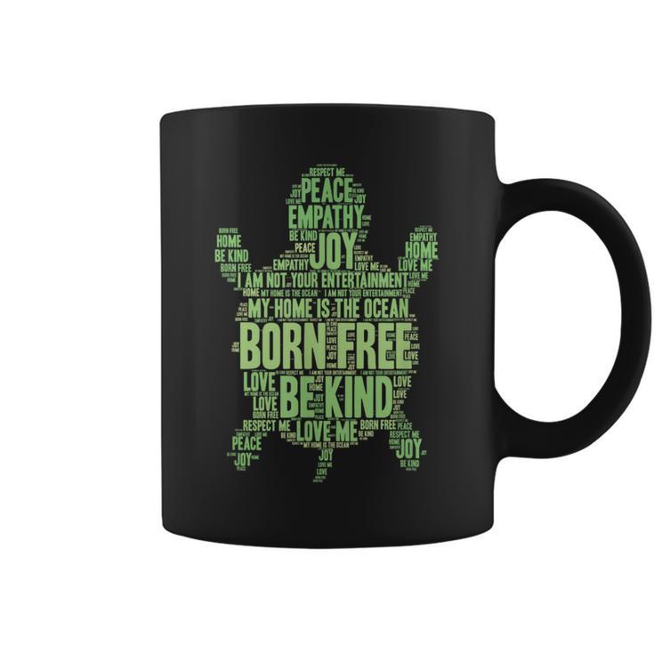 Save The Turtles Animal Rights Equality Coffee Mug