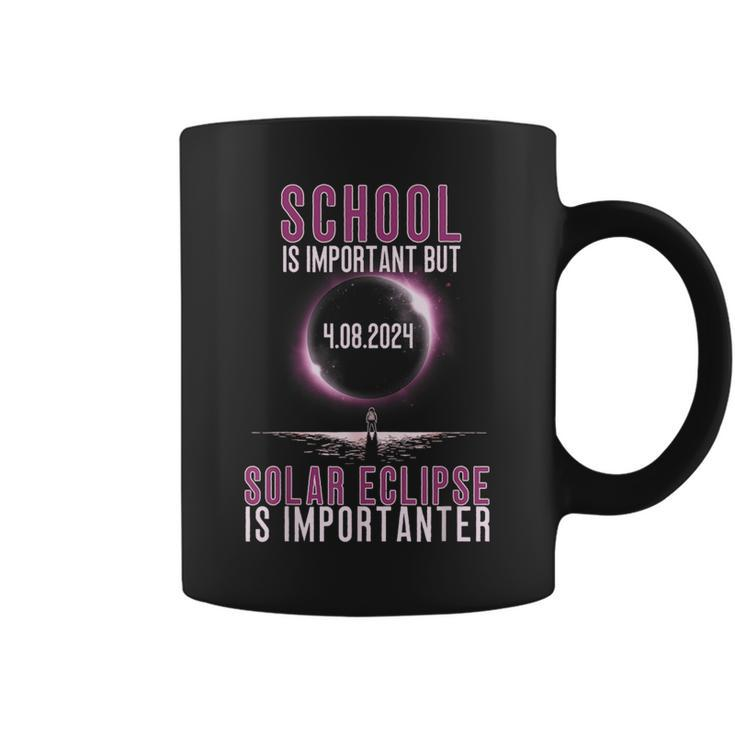 School Is Important But Solar Eclipse Is Importanter Coffee Mug