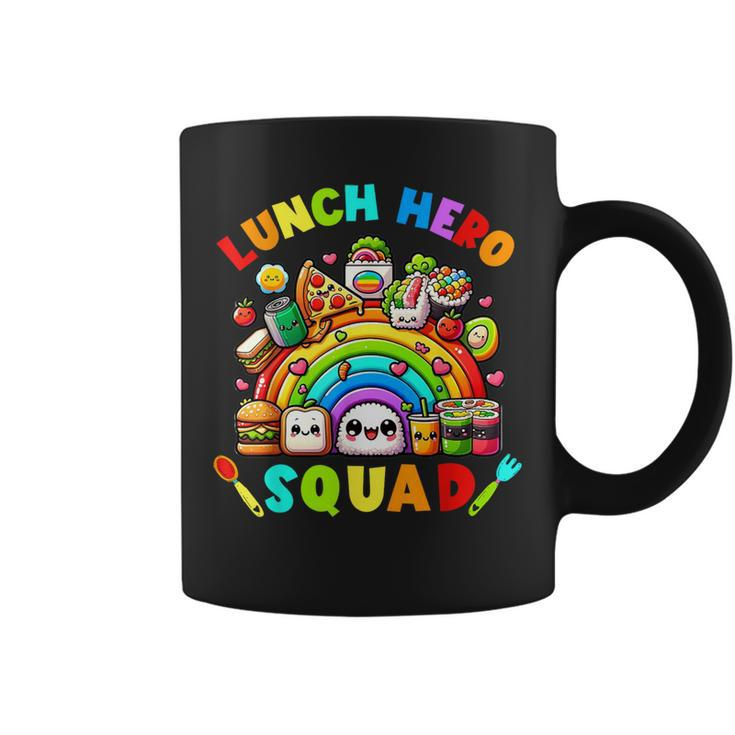 School Lunch Lady Squad A Food Team Rainbow Lunch Hero Squad Coffee Mug