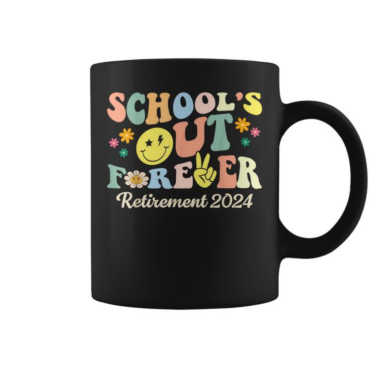 School's Out Forever Retired Teacher Retirement 2024 Coffee Mug