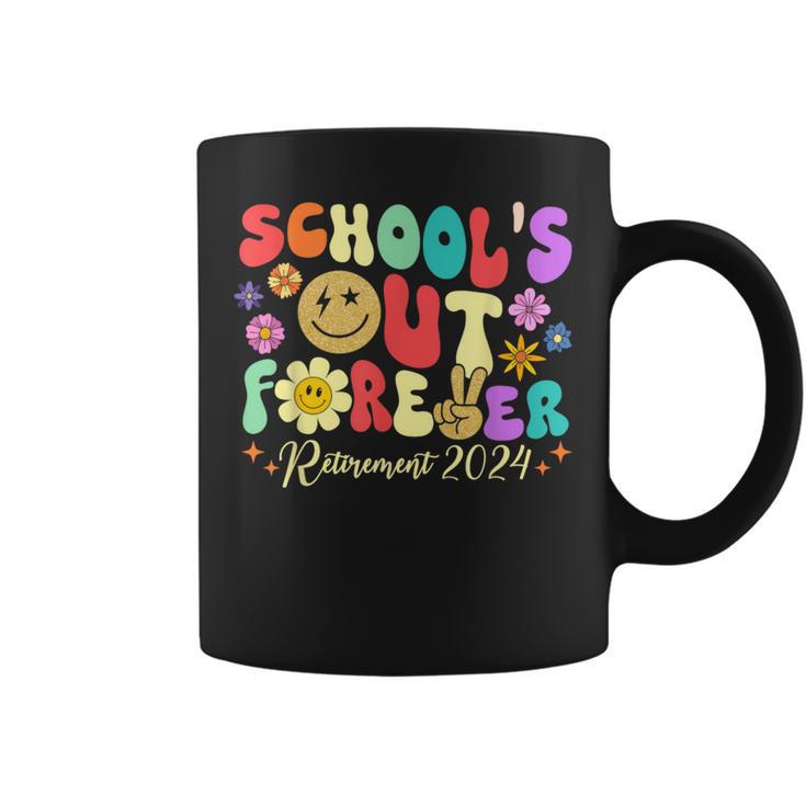 School's Out Forever Retirement 2024 Retired Teacher Summer Coffee Mug