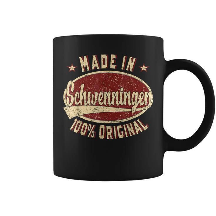 Schwenningen Retro Logo Schwenningen Black S Tassen