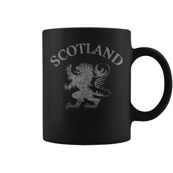 Scotland Flag Vintage Scottish Pride Rampant Heraldry Lion Coffee Mug
