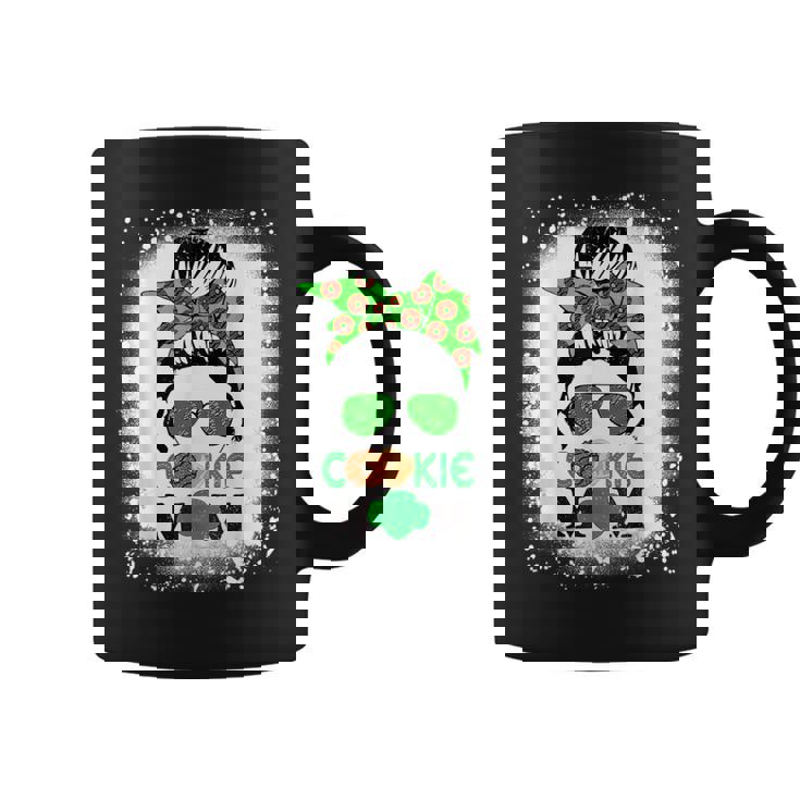 Scout Cookie Mom Girl Troop Messy Bun Sunglasses Coffee Mug