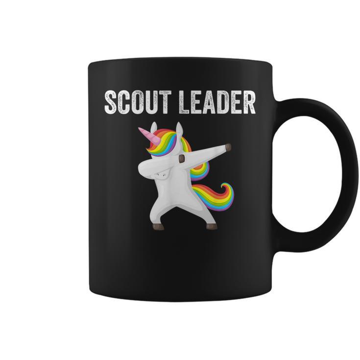 Scout Leader Dabbing Unicorn Scouting Coffee Mug