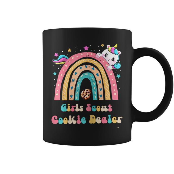 Scouts For Girls Cookie Dealer Rainbow And Unicorn Coffee Mug