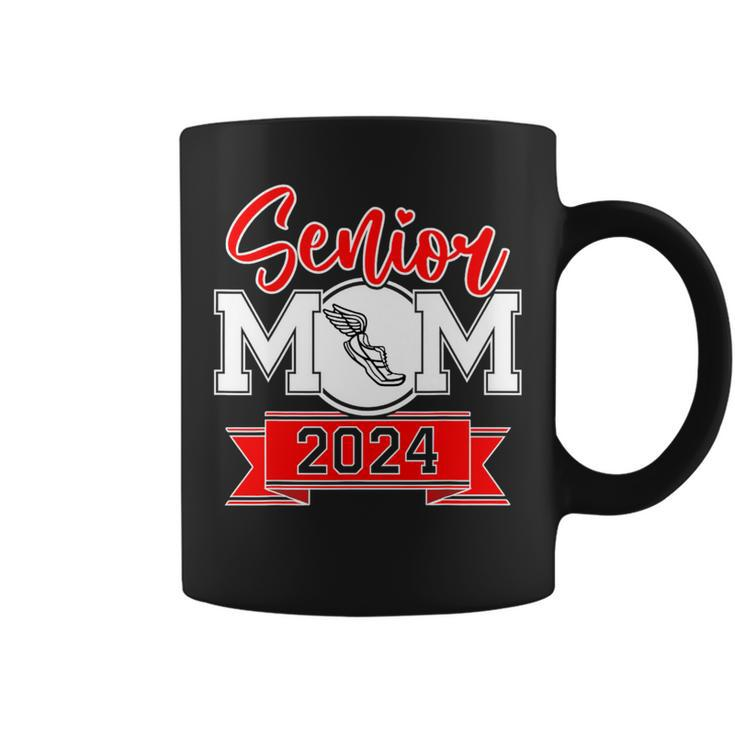 Senior Mom 2024 Track And Field Class Of 2024 Mom Graduation Coffee Mug
