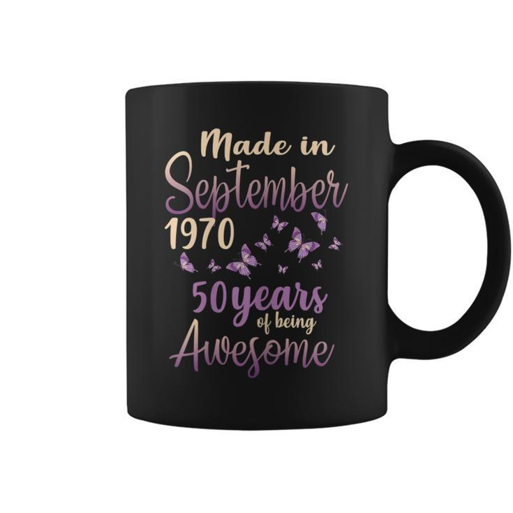 September 1970 September 50Th Birthday Coffee Mug