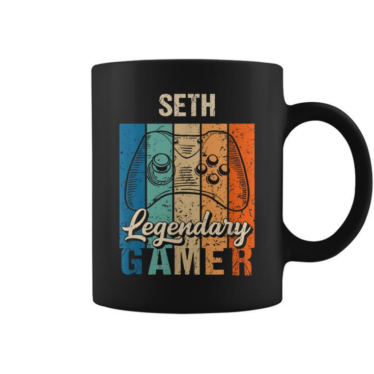 Seth Name Personalised Legendary Gamer Coffee Mug