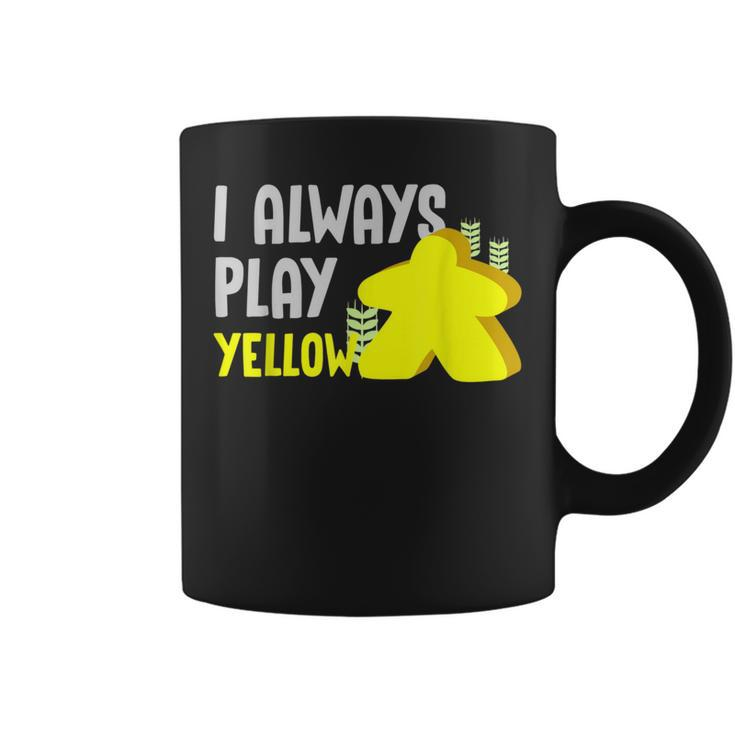 Settlers Board Game Quote I Always Play Yellow Coffee Mug