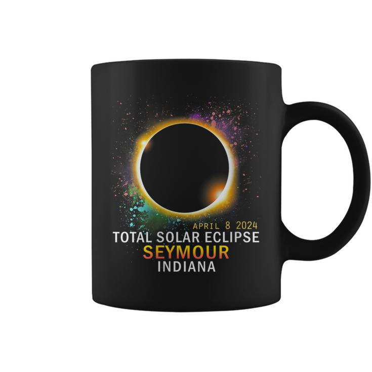 Seymour Indiana Total Solar Eclipse April 8 2024 Coffee Mug