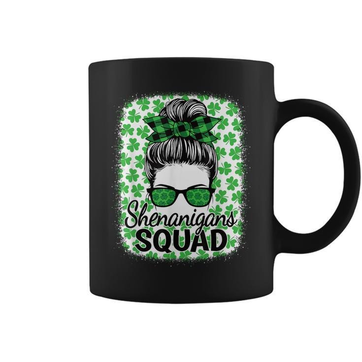 Shenanigans Squad St Patrick's Day Girls Messy Bun Coffee Mug