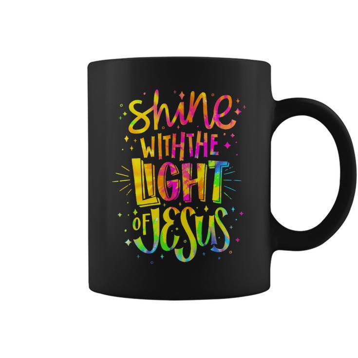 Shine With The Light Of Jesus Proud Christian Faith Quote Coffee Mug