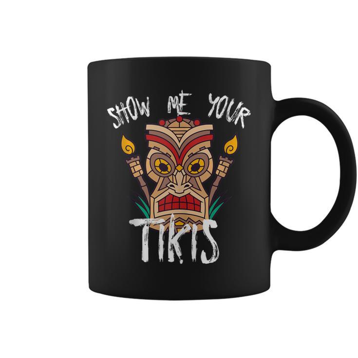Show Me Your Tikis Angry Tiki Hawaiian Coffee Mug