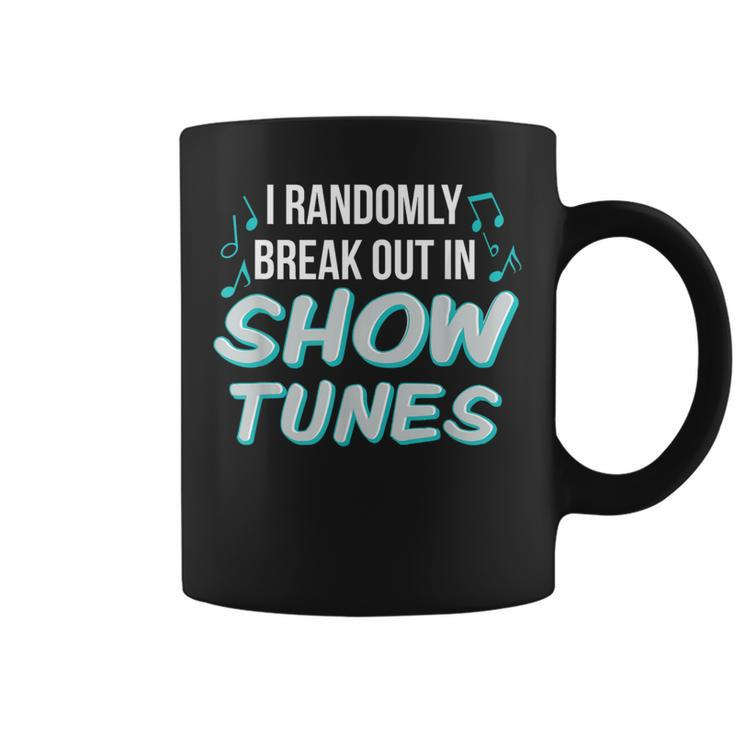 Show Tune Singer Theater Lover Broadway Musical Coffee Mug