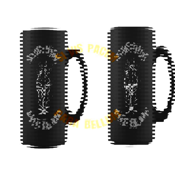 Siis Pacem Para Bellum Spqr Romano Roma Taza de café