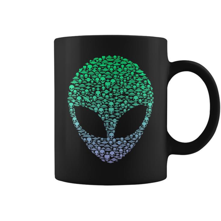 Silhouette Icon Alien Extraterrestrial Boys Alien Coffee Mug