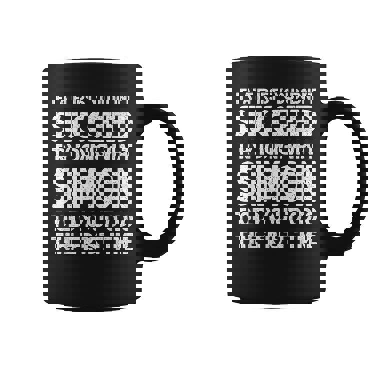 Simon Name Personalized Birthday Christmas Joke Coffee Mug