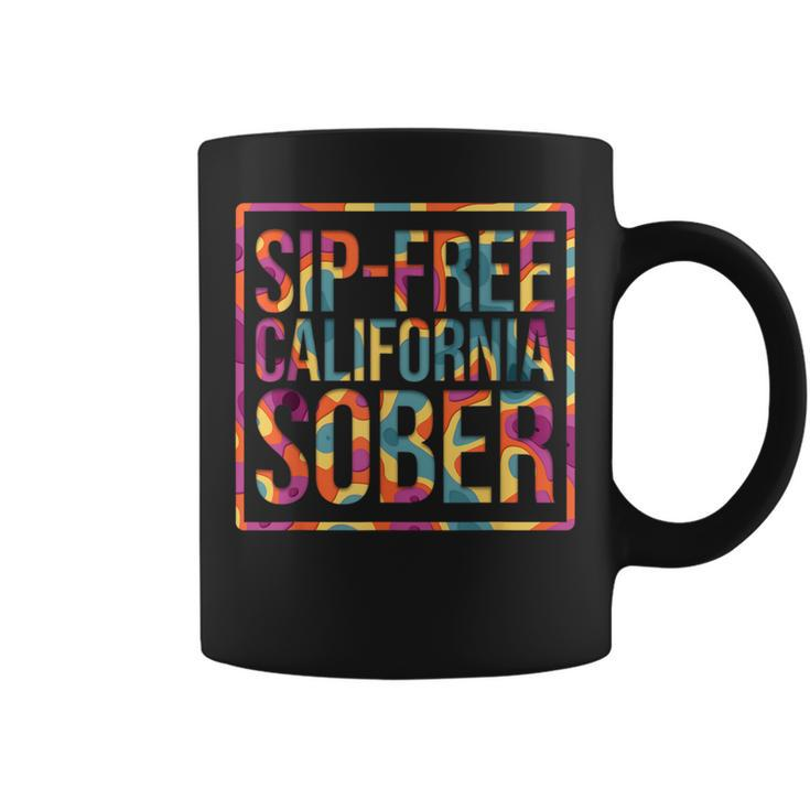 Sip Free California Sober Recovery Legal Implications Retro Coffee Mug