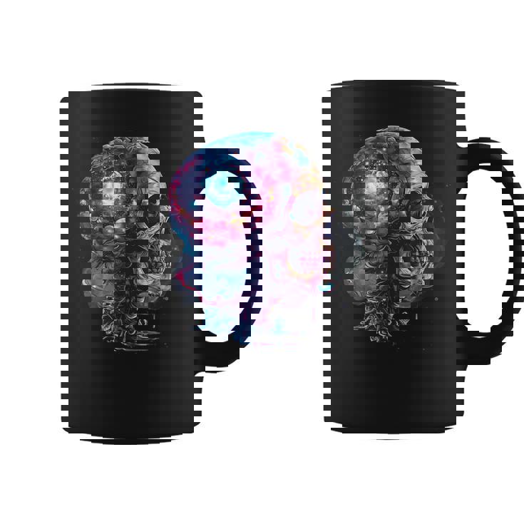 Sistema Solar En Un Cerebro Cráneo Sistema Solar Astronomía Taza de café