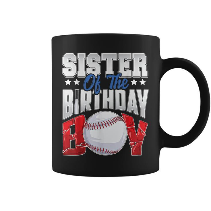 Sister Baseball Birthday Boy Family Baller B-Day Party Coffee Mug
