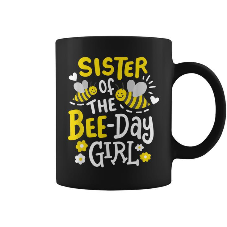 Sister Of The Bee-Day Girl Birthday Party Matching Family Coffee Mug