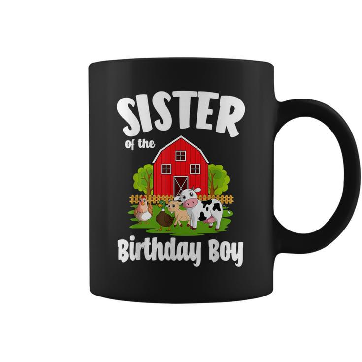 Sister Of The Birthday Boy Farm Animal Bday Party Coffee Mug