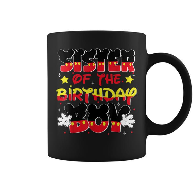 Sister Of The Birthday Boy Mouse Family Matching Coffee Mug