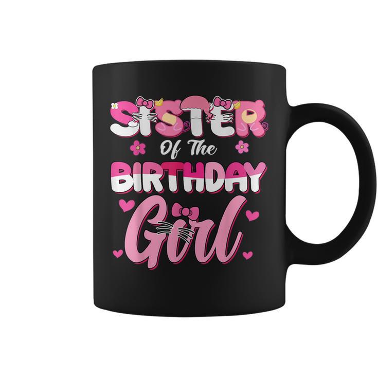 Sister Of The Birthday Girl Cat Kitty Family Matching Coffee Mug