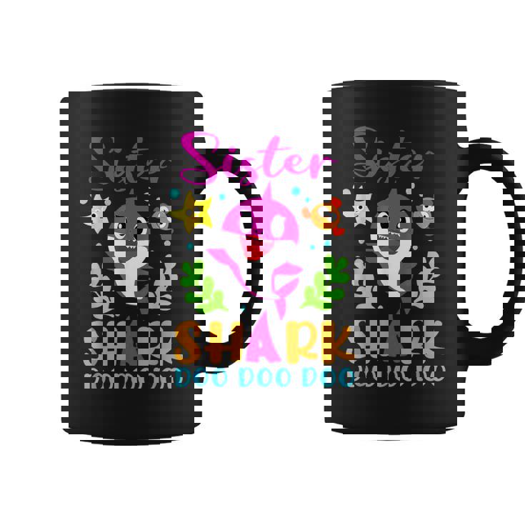 Sister Of The Shark Birthday Family Matching Birthday Coffee Mug