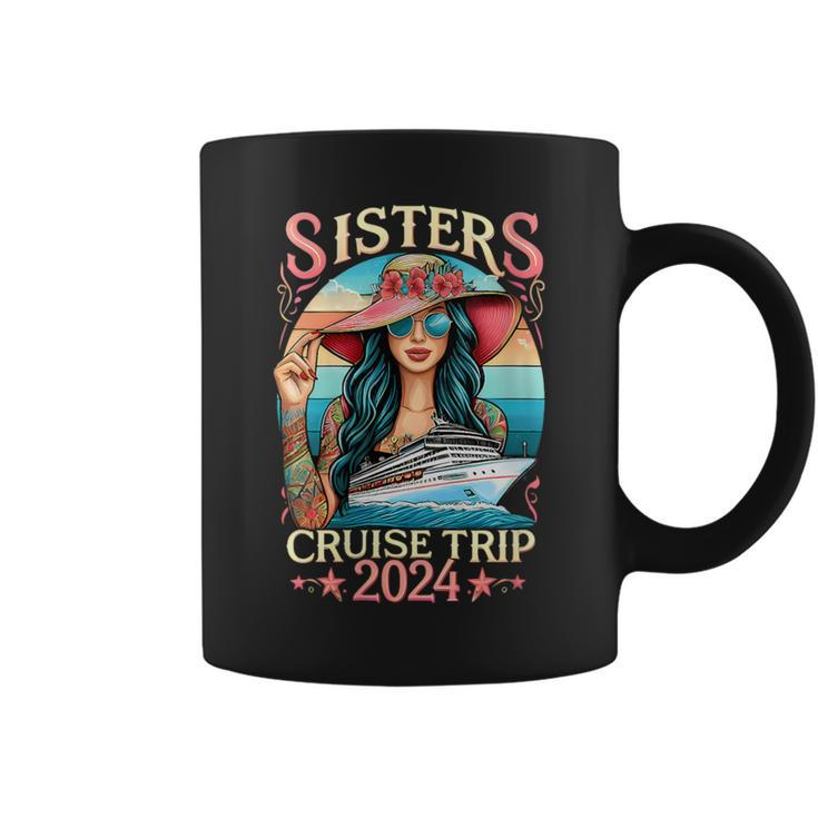 Sisters Cruise Trip 2024 Sister Cruising Vacation Trip Coffee Mug
