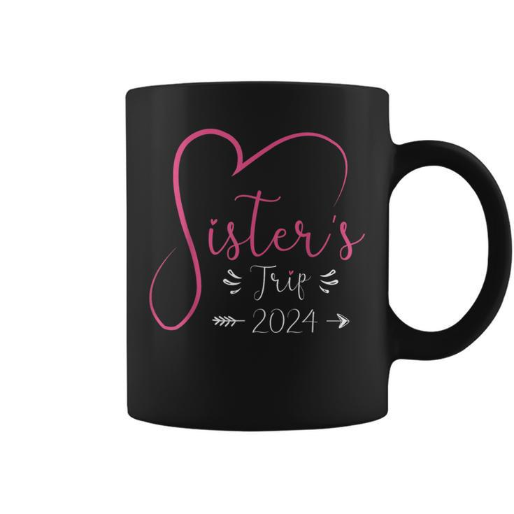 Sisters Trip 2024 Girls Road Trip 2024 Vacation Lovers Coffee Mug