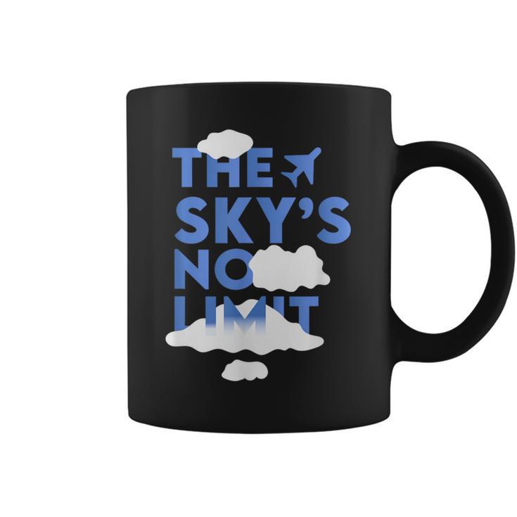 The Sky's No Limit Motivational Quote Coffee Mug