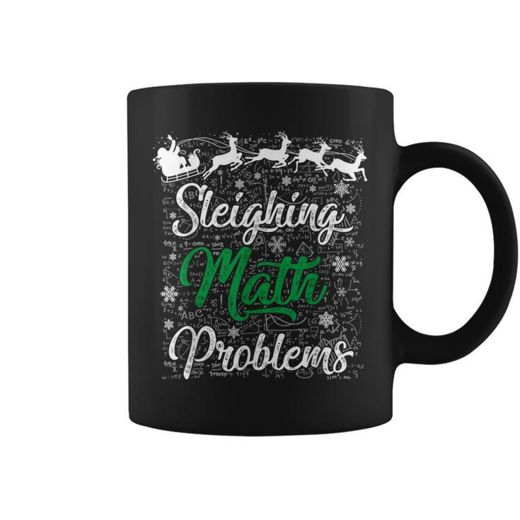 Sleighing Math Problem Xmas In Math Teacher Christmas Coffee Mug