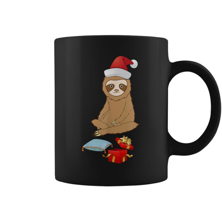 Sloth Getting A Pillow For A Christmas Coffee Mug