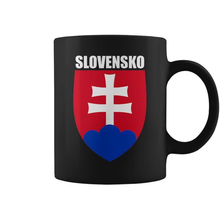 Slovensko Slovakian Coat Of Arms Souvenir Slovak Republic Coffee Mug