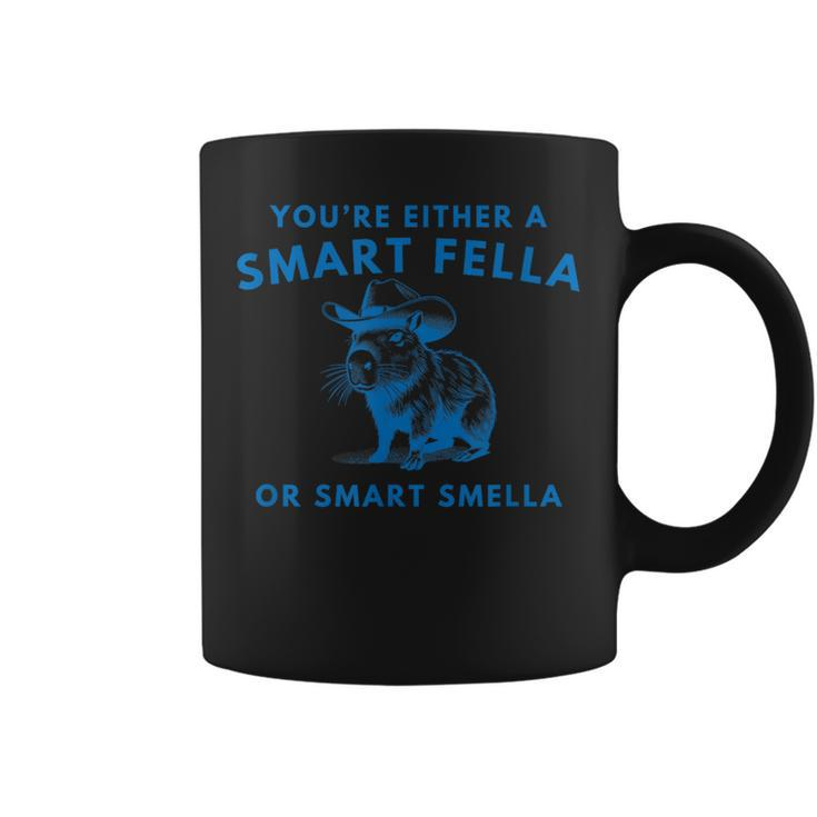 Are You A Smart Fella Or Fart Smella Vintage Style Cabybara Coffee Mug