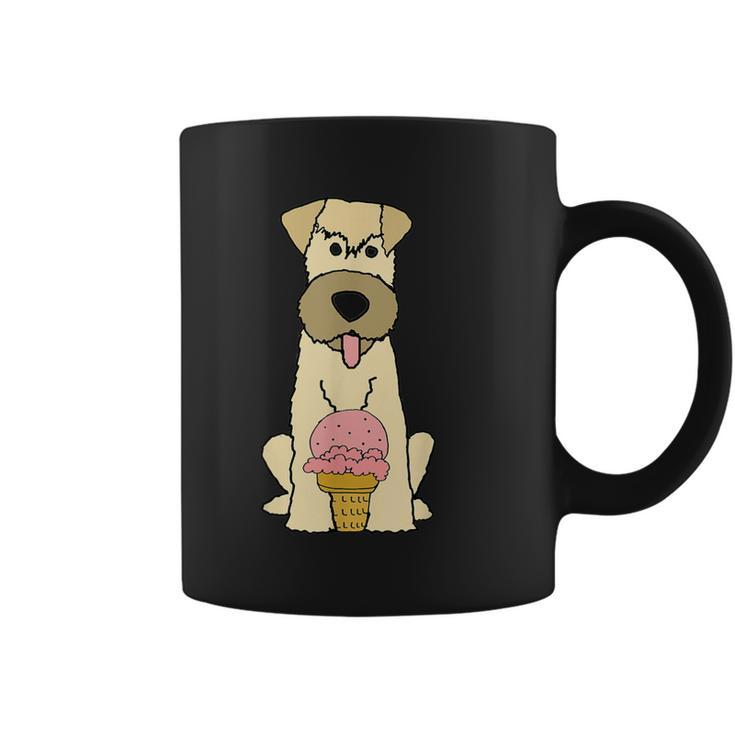 Smilepetsa Wheaten Terrier Dog With Ice Cream Coffee Mug