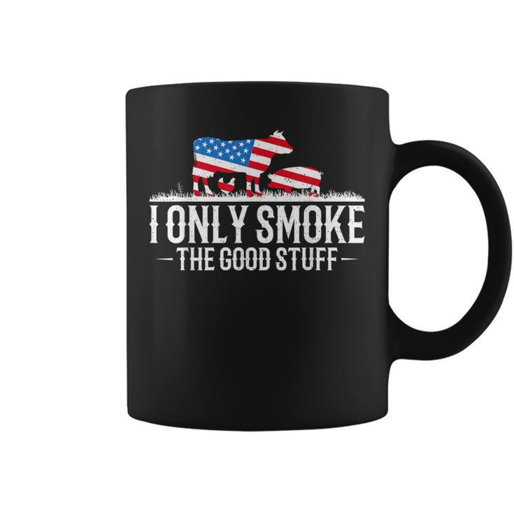 I Only Smoke The Good Stuff Bbq Barbeque Grilling Pitmaster Coffee Mug